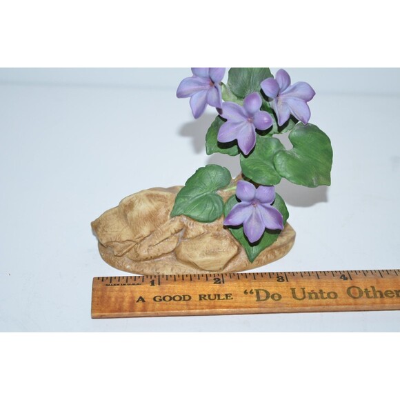 Andrea Sadek 1987 Violet Purple Flower Porcelain 3” Figurine Decor Japan #8040 - Picture 4 of 10